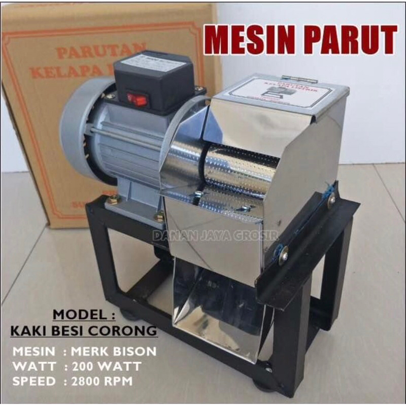 PARUT KELAPA / MESIN PARUT KELAPA BISON / PARUT KELAPA LISTRIK / MESIN PARUT MULTIFUNGSI