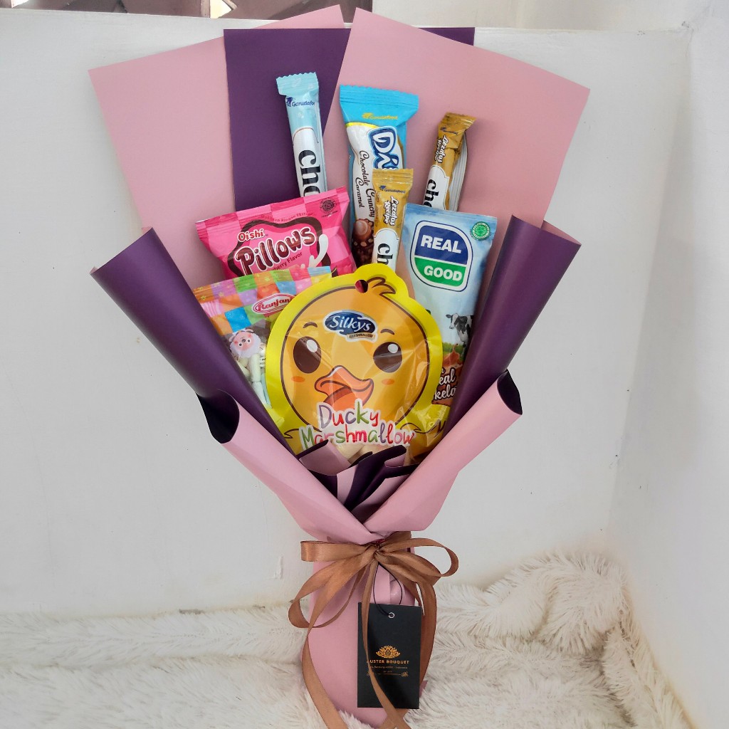 

AB 492D Hand Bouquet Bucket Snack Hadiah Wisuda Buket Makanan