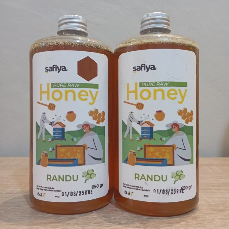 

Pure Raw Honey Madu Randu Asli Kualitas Premium Kemasan 650 Gram Safiya