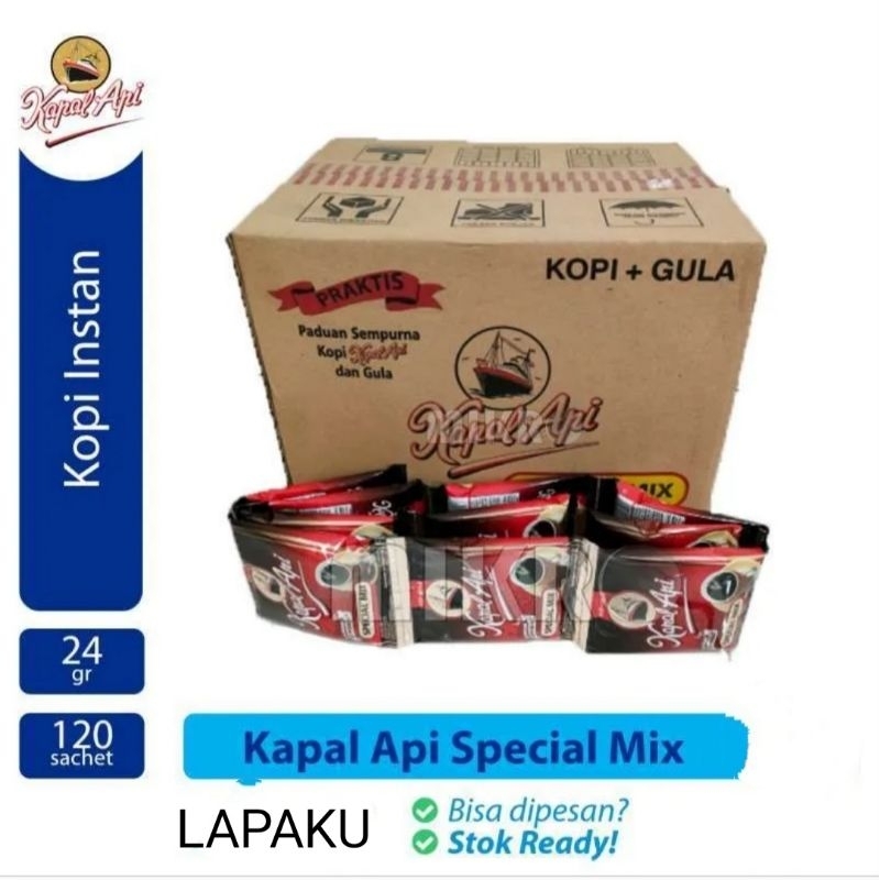 

Kopi Kapal Api Special Mix - Kopi Instan 1 dus