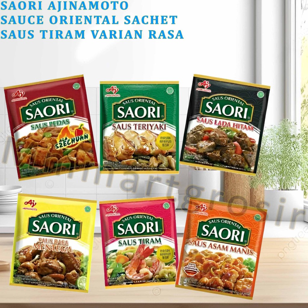 

Saori Ajinamoto / Saori Saus Oriental Sachet / Saori Sauce Tiram / Varian Rasa