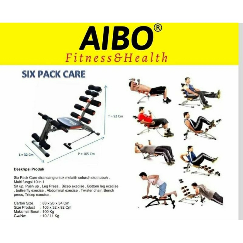 AIBO FITNESS & HEALTH BANJARMASIN - SIX PACK CARE / Alat Fitness bentuk Perut jadi Sixpack