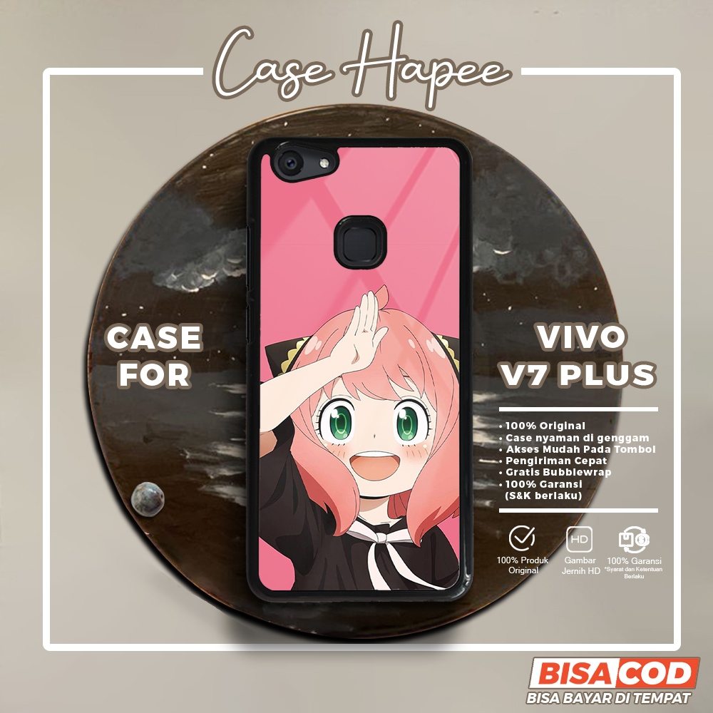 Case Vivo V7 Plus Casing Vivo V7 Plus [ANYA] Casehapee Case Glossy Case Aesthetic Custom Case Premiu