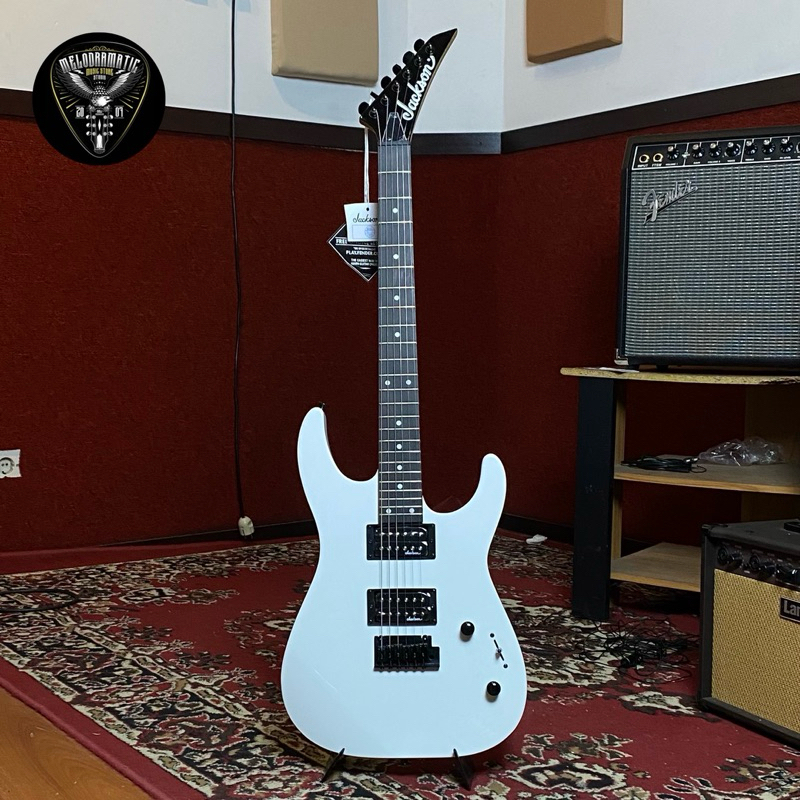 GITAR ELEKTRIK JACKSON DINKY JS12 GLOSS WHITE