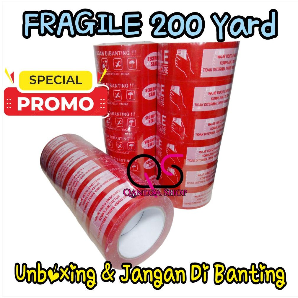 

HOT PROMO Lakban Fragile 200 yard MURAH FRAGILE VIDEO UNBOXING & JANGAN DIBANTING