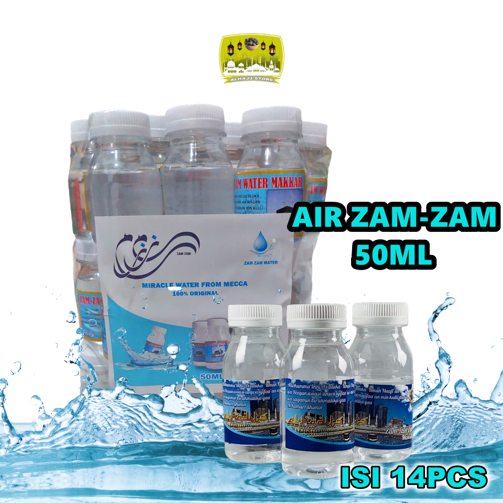 

Air Zam-zam Kemasan Botol 50ml 1pak isi 14pcs