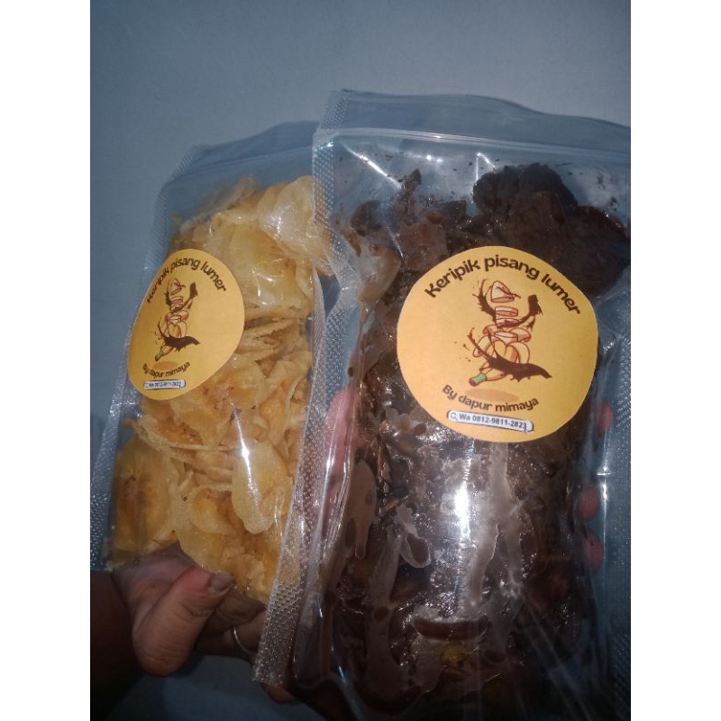 

keripik pisang coklat lumer