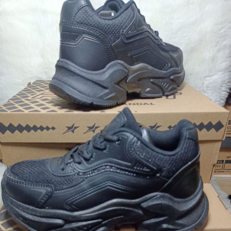 Limited Sepatu Proatt Cml ,Ltb77,Tali,Sepatu Hitam Polos, Sepatu Casual Cewek Sepatu Olahraga Sepatu