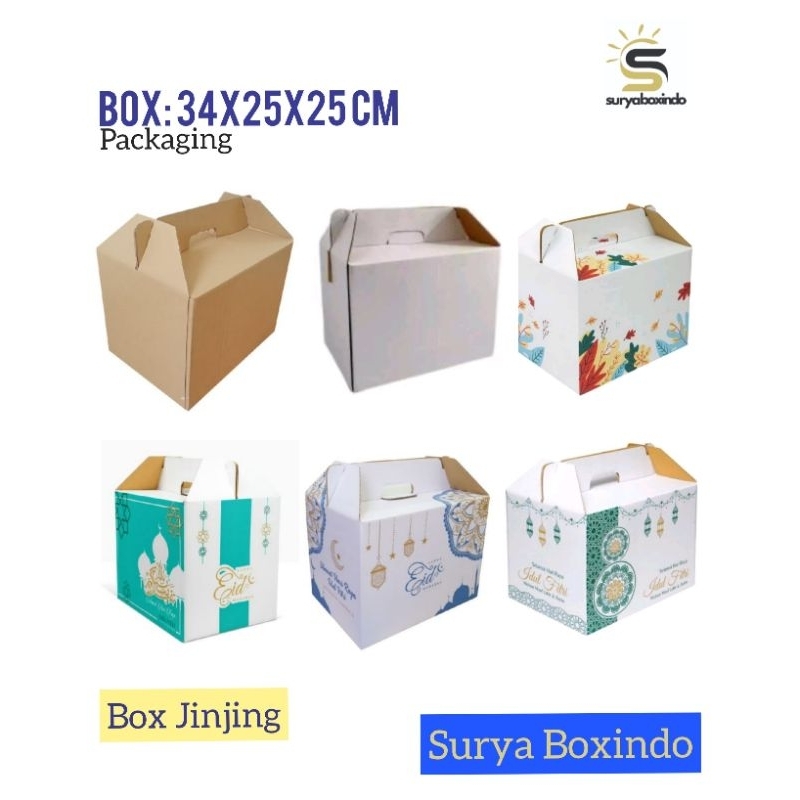 

Box 34x25x25cm(jinjing)Kardus/Hampers/Parcel/idulfitri/sembako