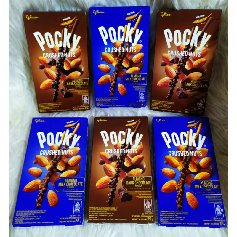 

POCKY BISKUIT STICK ALMOND DARK DAN MILK 25 gram