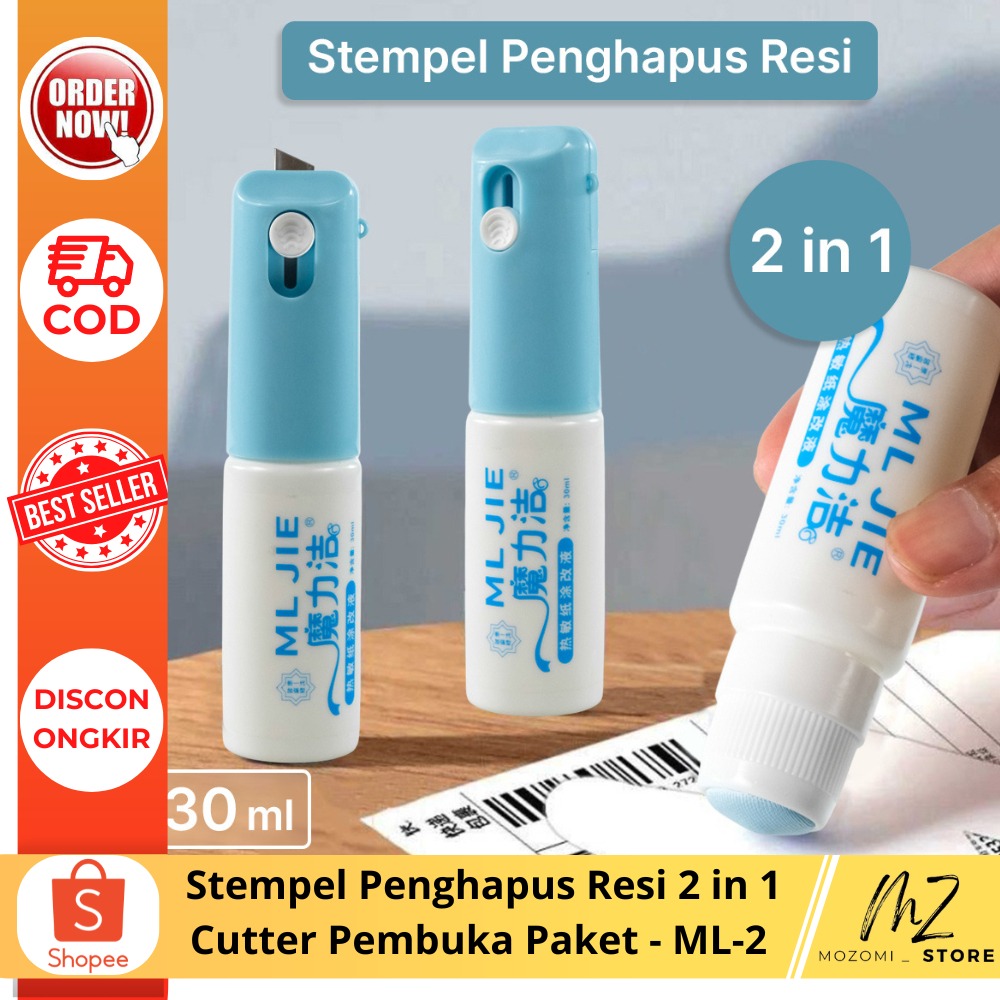 

tempel Penghapus Resi 2 in 1 Cutter Pembuka Paket - ML-2