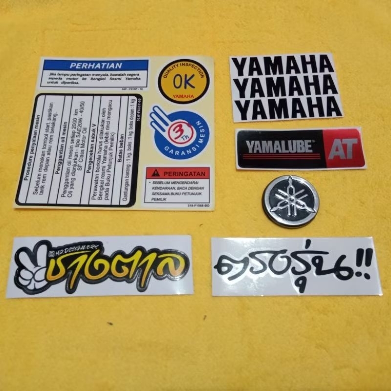 stiker emblem detail mio, stiker yamaha mio, stiker pack detail yamaha mio, stiker thailand, emblem 