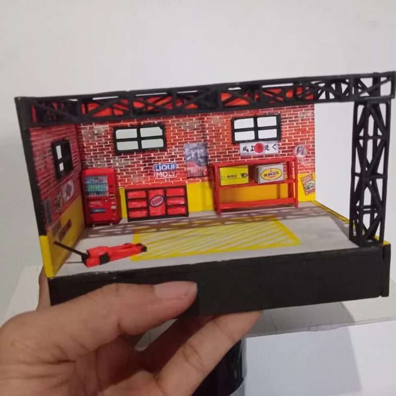 diorama garage 1.64