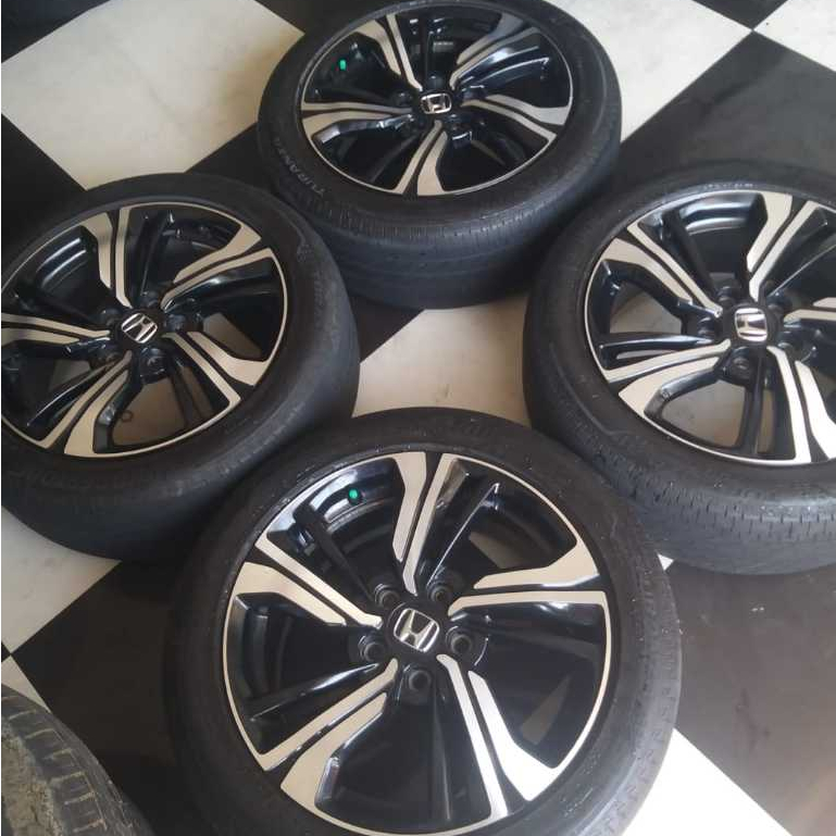 Velg Civic Turbo R17 OEM Ban Bridgestone Turanza 215/50 Velg Ori Civic Ring 17 Second Bekas