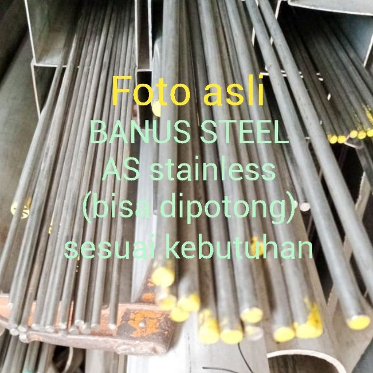 Diminati As stainless 34 8 mm x 1 meter as shaft stainless 34 shaft smooth rod as bulat stainless 8 