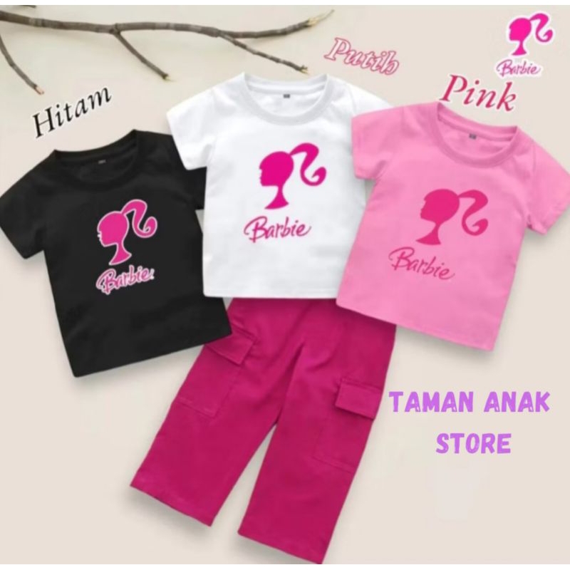 [PREMIUM] BAJU ANAK PEREMPUAN UNTUK USIA 1-12 TAHUN MOTIF BARBIE SETELAN ANAK REMAJA PEREMPUAN ONE S