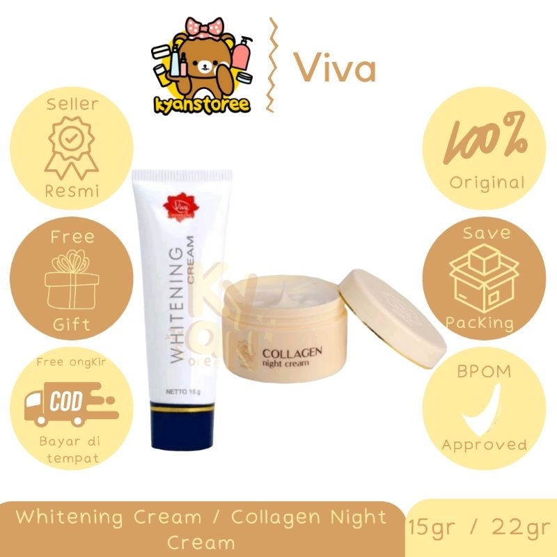 VIVA WHITENING CREAM / VIVA COLLAGEN NIGHT CREAM