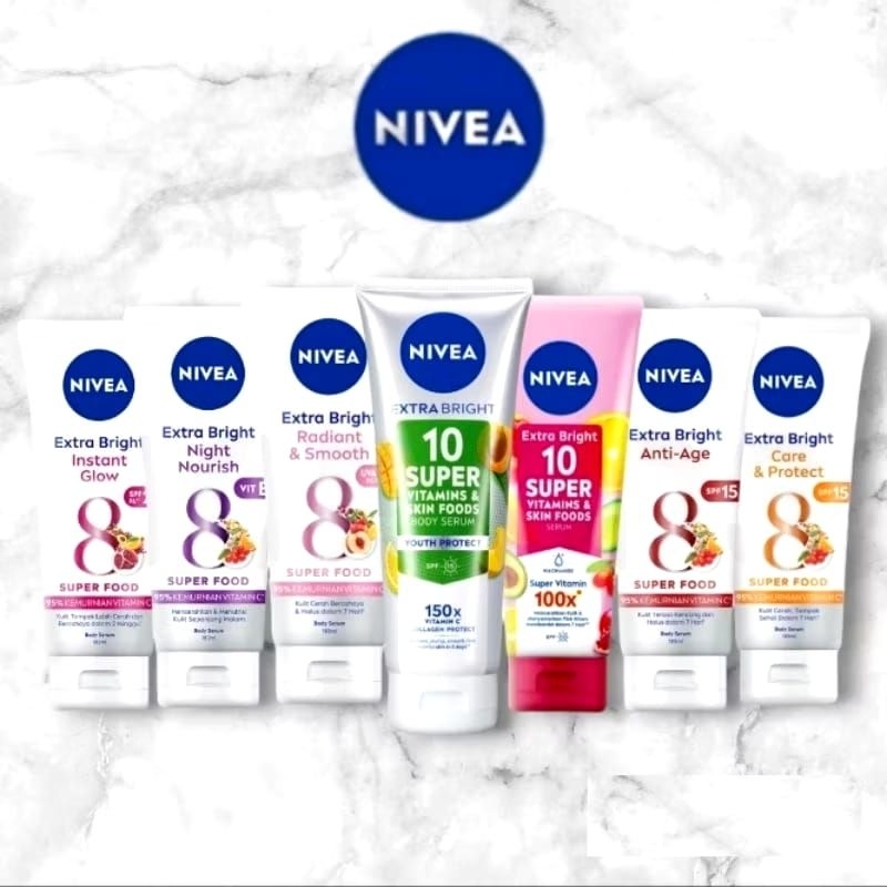 Nivea Extra White Instant Glow body serum 180 ml ~ Original 100%