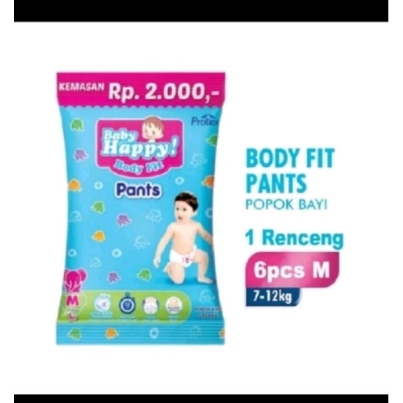 Baby happy pants rencengan isi 6
