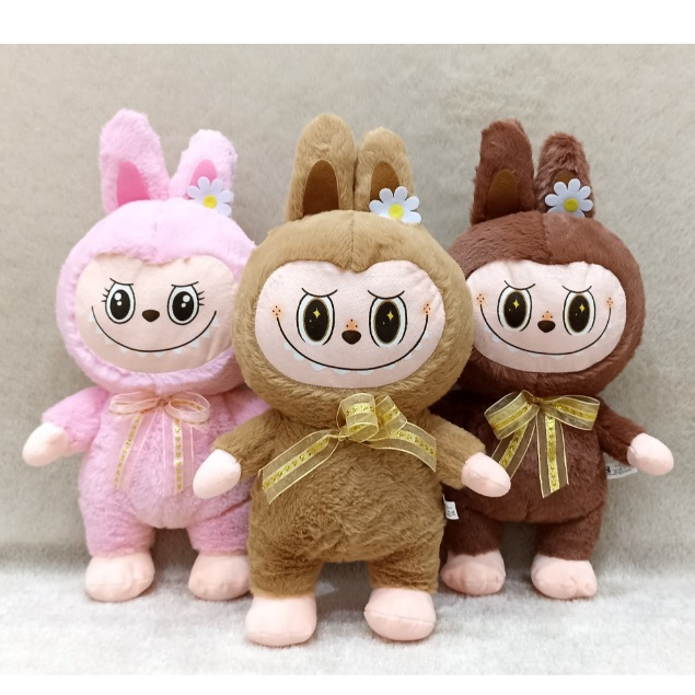 Boneka Labubu The Monsters Macarone Kawai Ukuran L