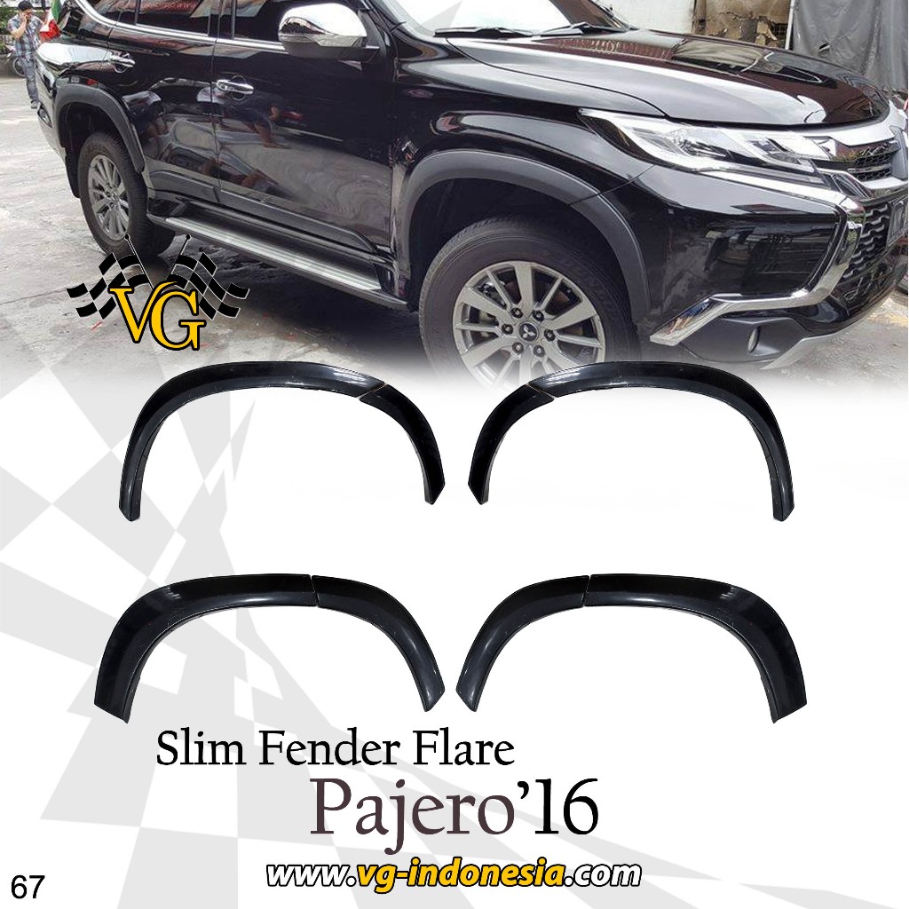 SLIM FENDER PAJERO 2016 - 2024  OVER FENDER PAJERO