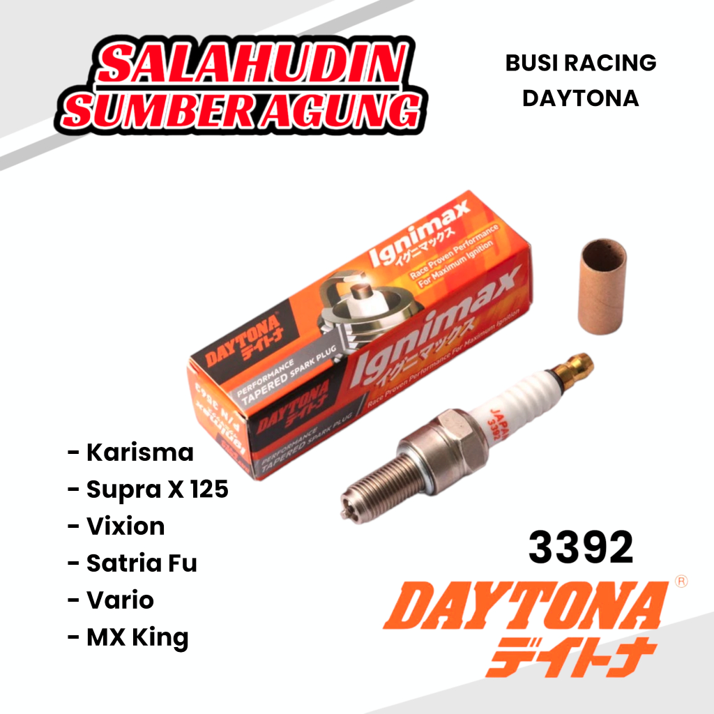 Busi Racing Daytona Tapered CR8E CPR6EA-9 Karisma Supra x 125 Vixion Mx King Blade 125 Satria FU Var