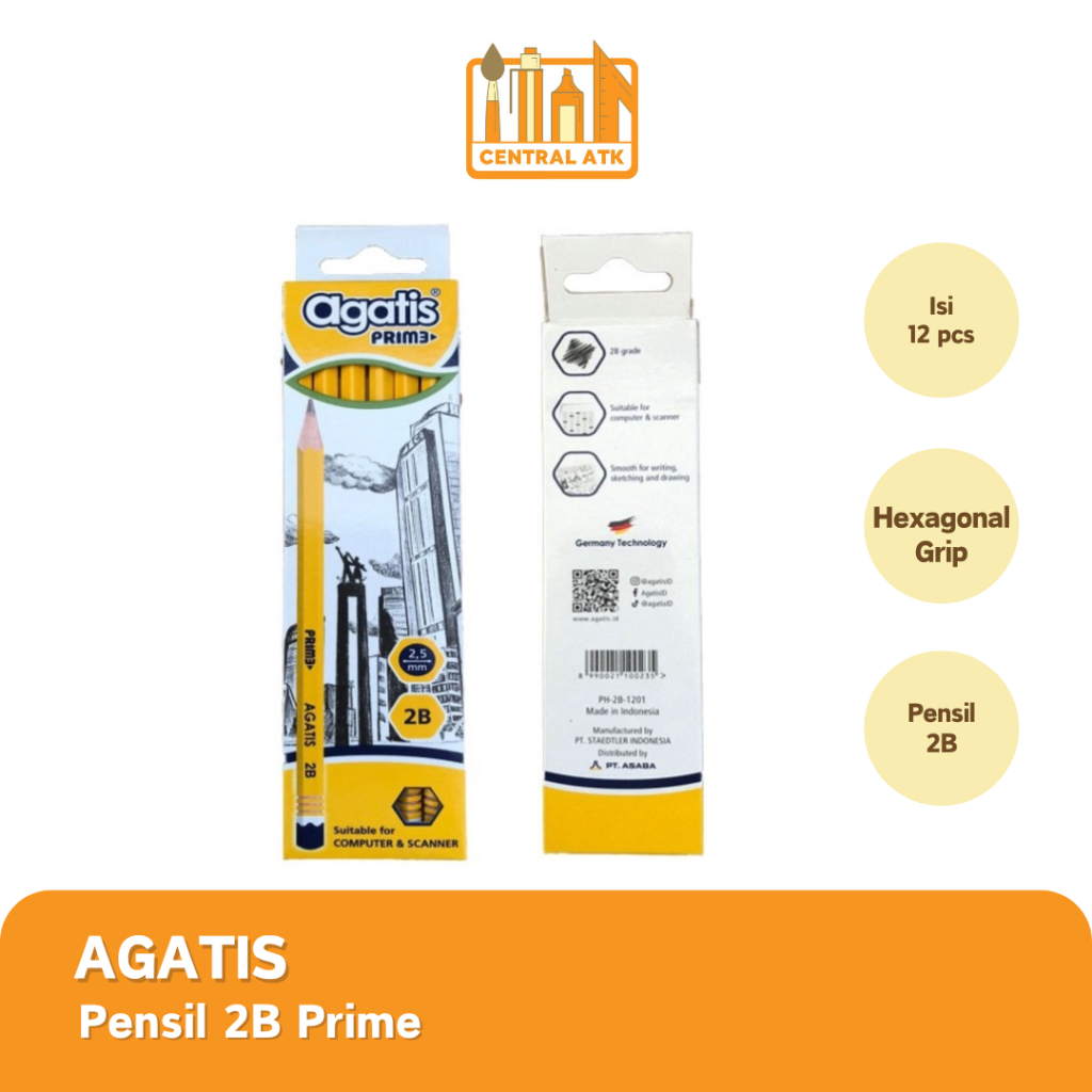 

PENCIL / PENSIL 2B AGATIS PRIME (1PAK)