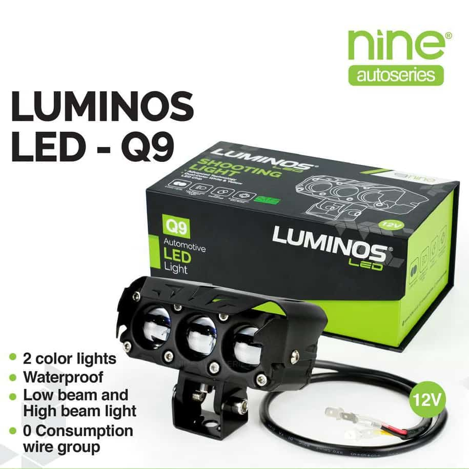 Promo Luminos Q9 3 mata - lampu Tembak Luminos 3 Mata Q 9 Series STD LED
