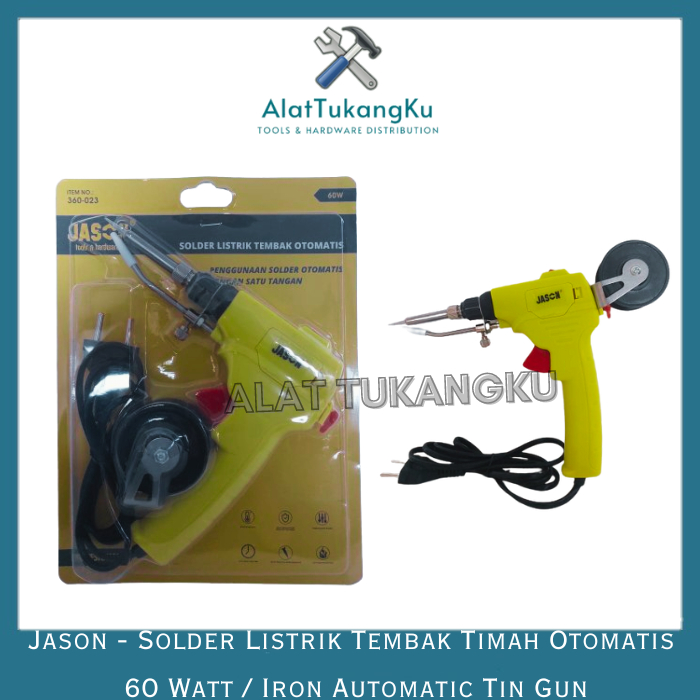 Jason Solder Listrik Timah Tembak Otomatis 60 Watt / Automatic Tin Gun 60W Solder Listrik Timah Otom