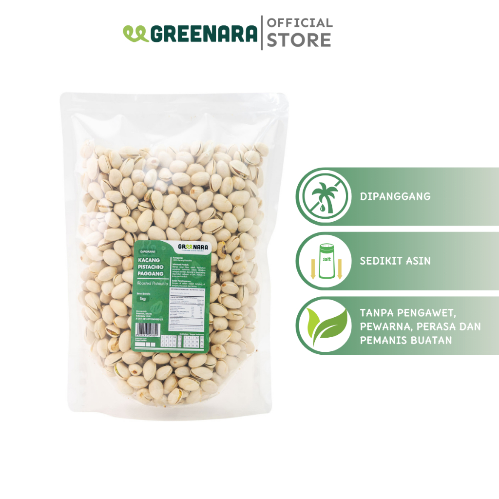

Greenara - Kacang Pistachio Cangkang 1kg
