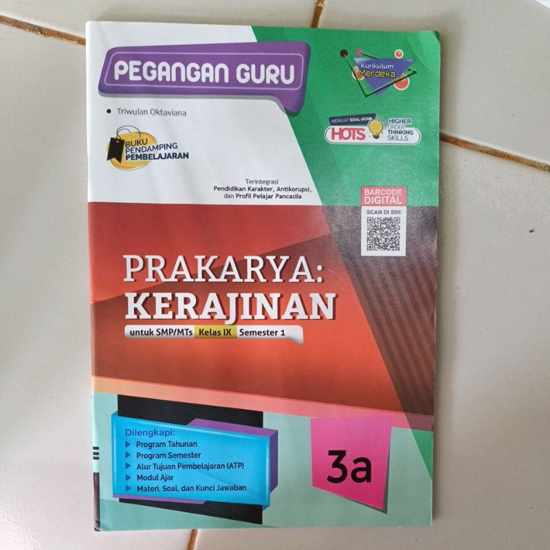 

BUKU PEGANGAN GURU SMP/MTS PRAKARYA KERAJINAN kelas 9 merdeka