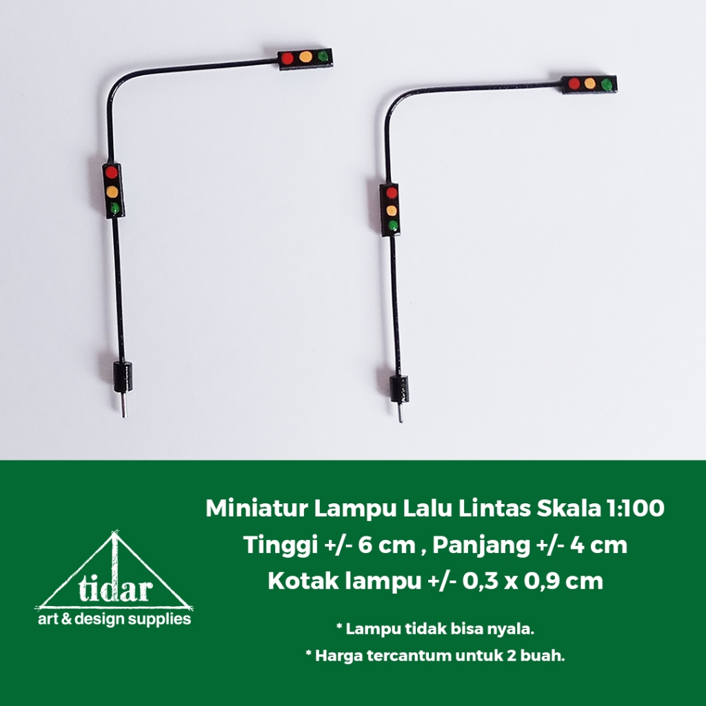 

[MR] MH - Miniatur Lampu Lalu Lintas Skala 1:100 - Traffic Light - Rambu Jalan #2