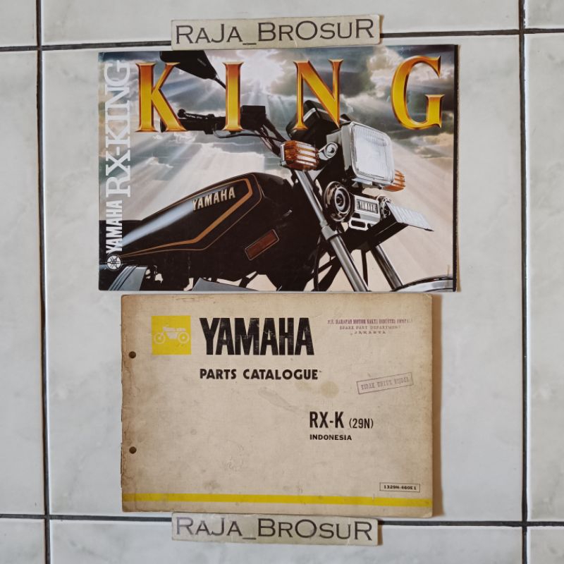 Parts Catalogue/Parts Catalog Katalog/Manual Book + Poster brosur katalog leaflet Yamaha RXK RX King