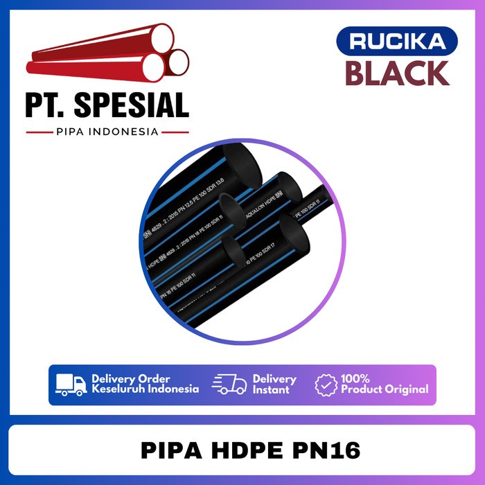 Pipa HDPE PN16 Rucika Roll 6 Meter / DN315 - 12 Pipa HDPE Rucika -03