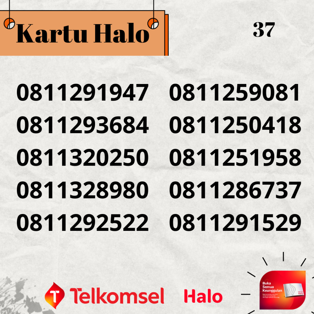 Kartu Halo 10 Digit Murah