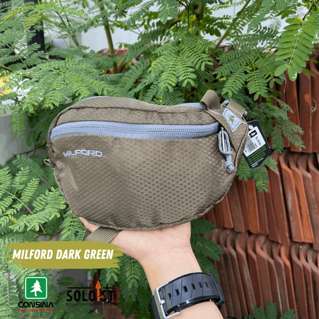 Consina Waist Bag Milford | Tas Pinggang Pria | Tas Pinggang Milford Consina | Tas Selempang Mini | 