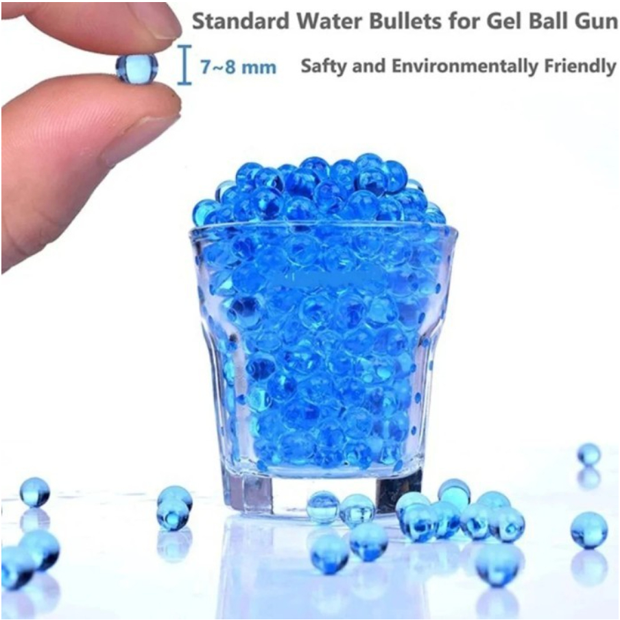 Mainan Anak Refill isi ulang Peluru Hydrogel jelly 500 pcs gun water Gel Crystal Pistolan AK Besar