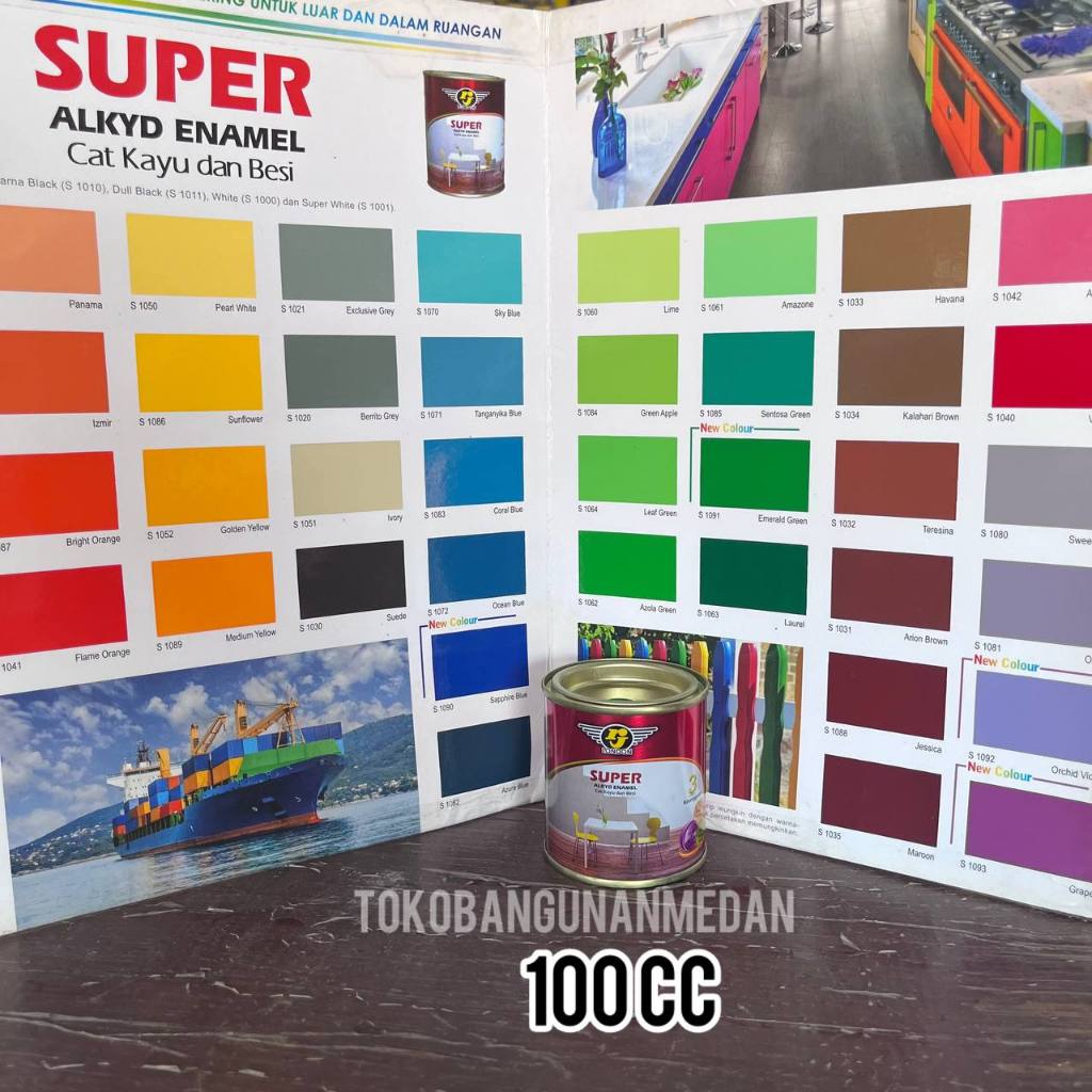 

Cat minyak kayu besi RJ KECIL 100 cc - Alkyd Enamel warna lengkap