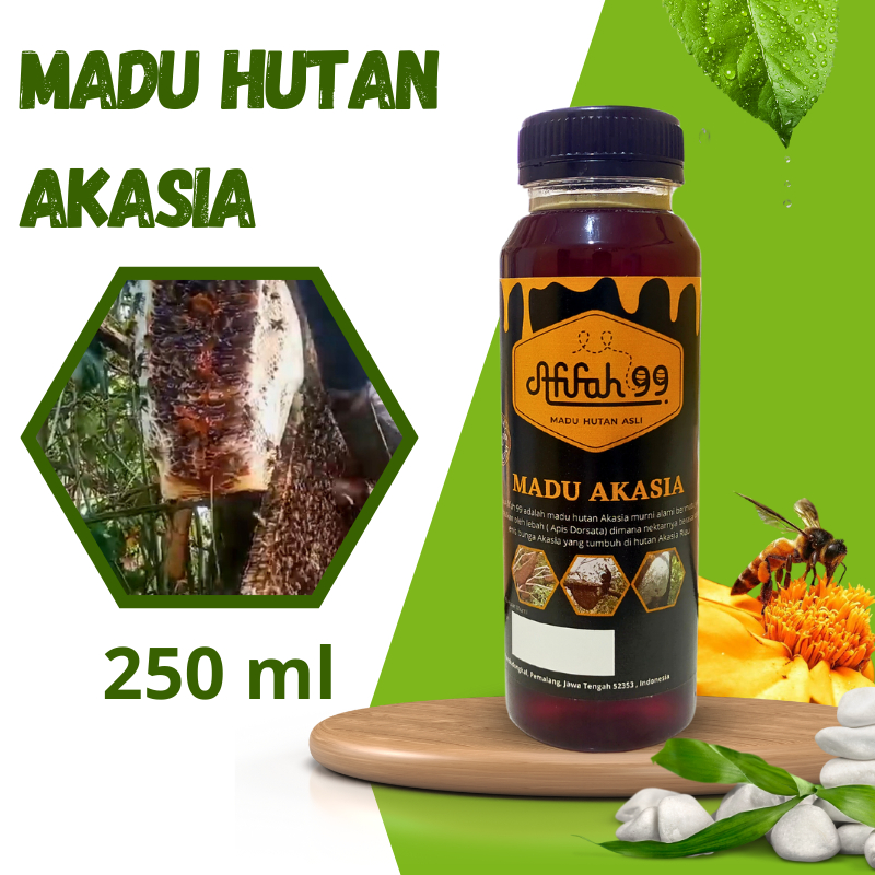 

Madu Hutan Akasia Afifah 99 (250 ml) Madu Akasia - Madu Hutan Asli Murni Raw Honey