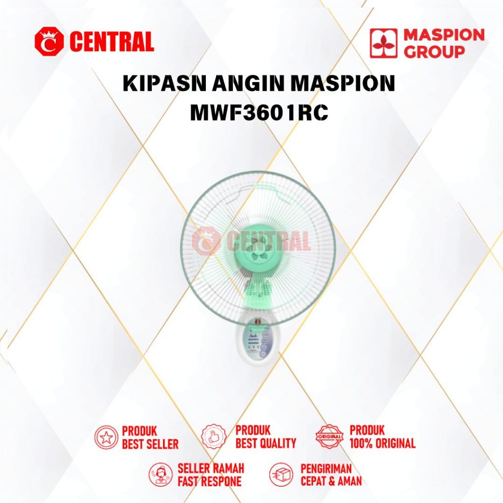 KIPAS ANGIN MASPION MWF3601RC / MWF 3601 RC / MWF-3601RC