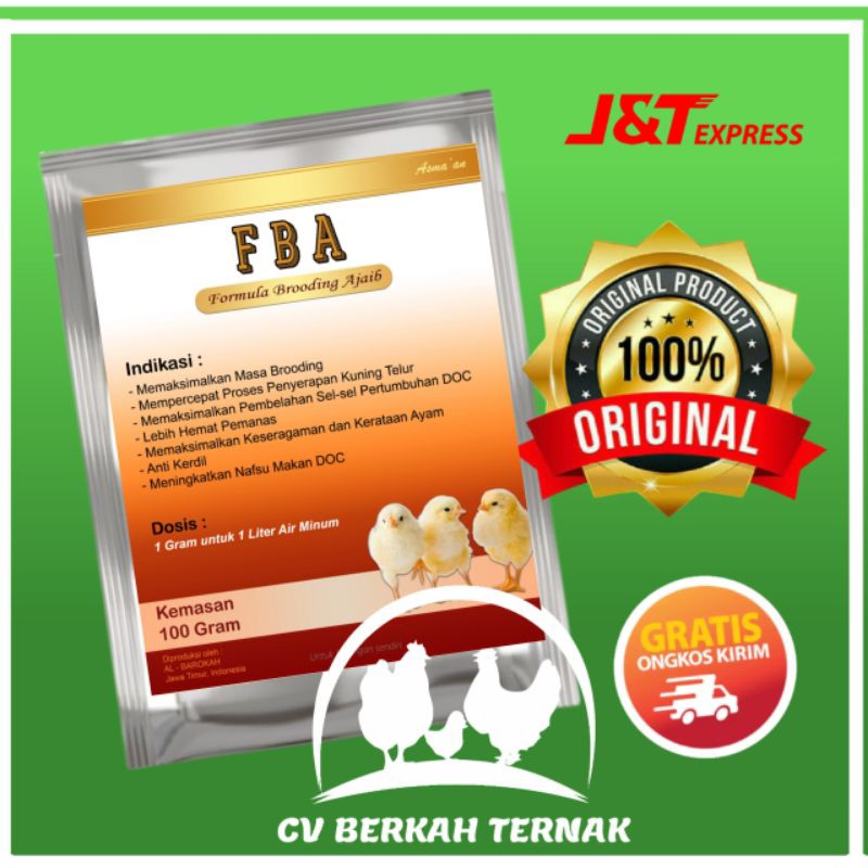 FBA formula brooding - formula broding ajaib - Suplemen broding - vitamin ayam doc - obat ayam doc