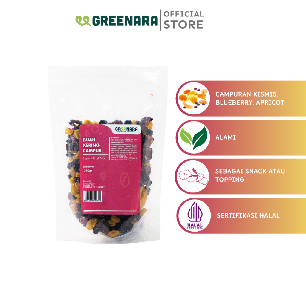 

Greenara - Family Fruit Mix 250gr