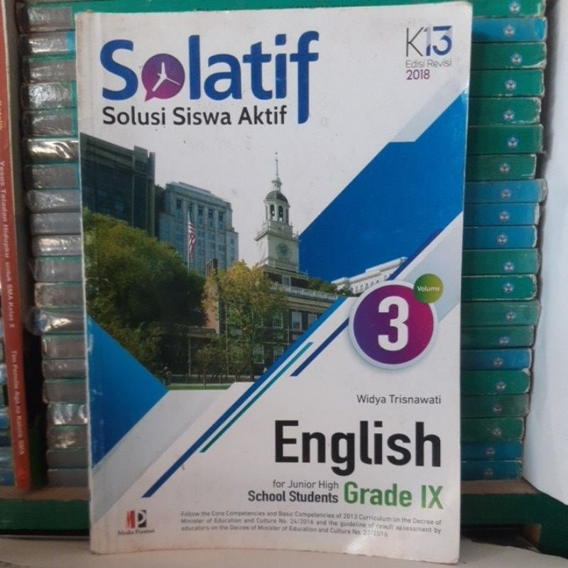 solati bahasa Inggris kelas 3 SMP