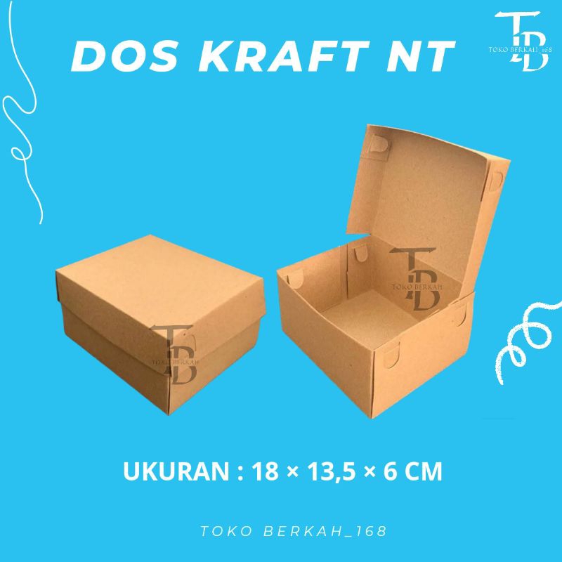 

(ISI 10 PCS) DOS / DUS KRAFT NT UKURAN 18×13,5×6 CM / DUS KOTAK NASI / DUS JAJANAN PASAR UNTUK HAJATAN / DOS BOX NASI