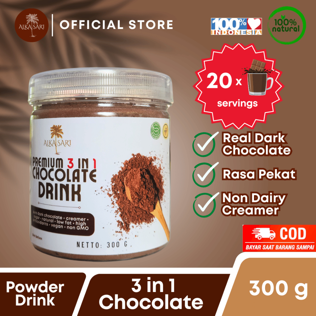 

Chocolate Drink Premium 3 In 1 & 2 In 1/ Bubuk Minuman Coklat Premium Alka Sari