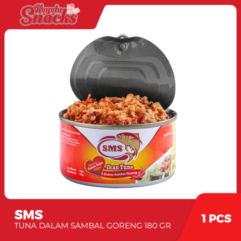 

SMS Tuna Kaleng Flake Dalam Bumbu Sambal Goreng 180 gr - 1 Pcs