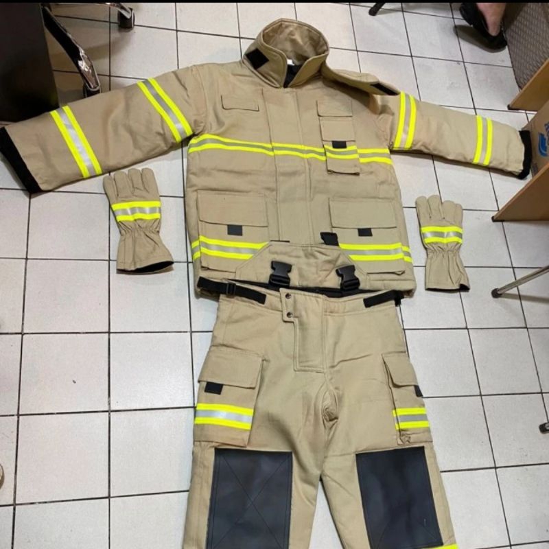 BAJU PEMADAM NOMEX III A KHAKI / PAKAIAN PEMADAM KEBAKARAN BERKUALITASBAJU PEMADAM MERK NOMEX IIlA