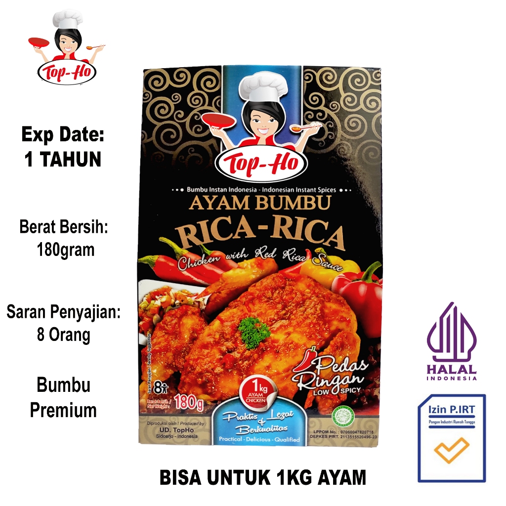 

Bumbu Masak Ayam Rica-Rica Top-Ho (Bumbu Premium)