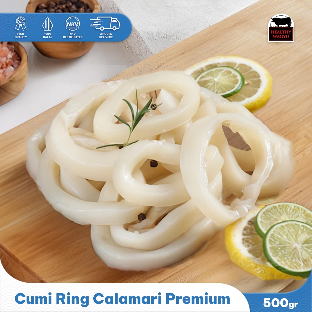 

Cumi Ring Squid Calamari 500gr Frozen Seafood Healthy Wagyu