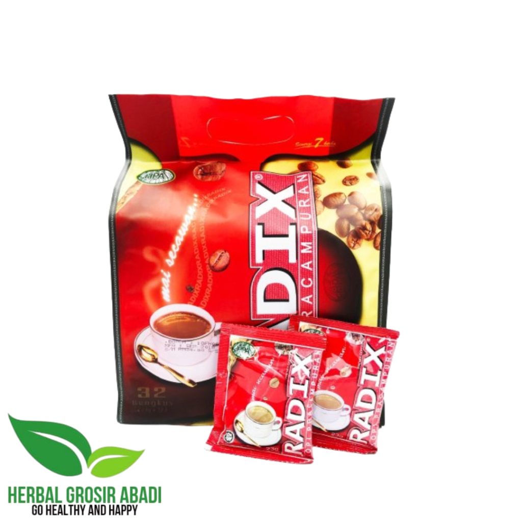 

HPA Radix Premix Coffee 32 Sachets ORIGINAL | Kopi Herbal Ginseng RDX Cafe